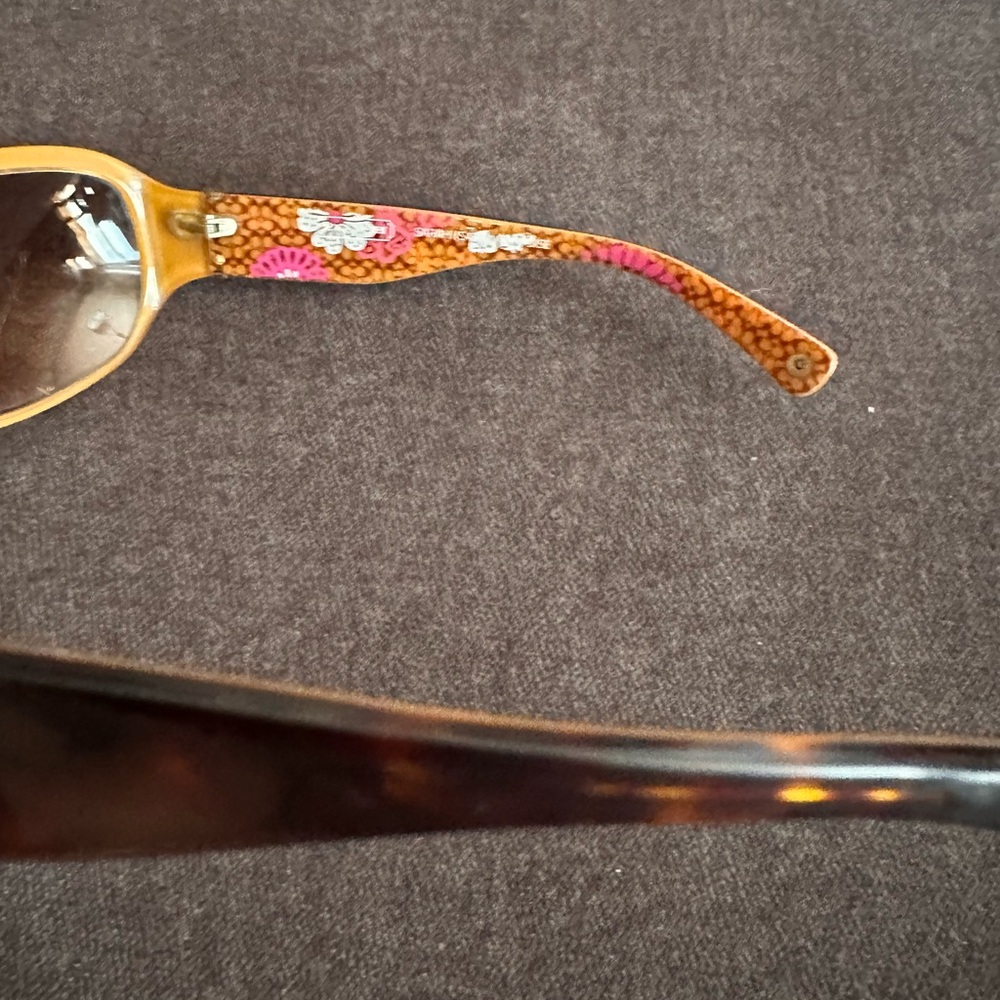 Coach Brown Patterned Sunglasses - image 4